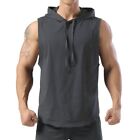 Stylish Vest Men Polyester Regular Shirt Comfortable Hooded Sleeveless