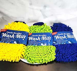 1 count, Momentum Chenille Microfiber WASH MITT, 3 colors to choose from - Picture 1 of 4