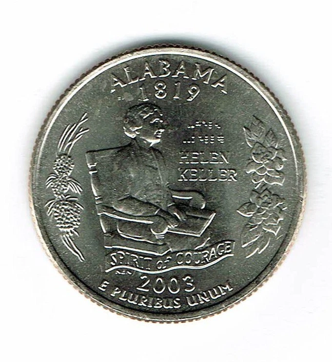 2003-D Denver Brilliant Uncirculated Alabama 22TH State Quarter Coin! - Image 1 of 2