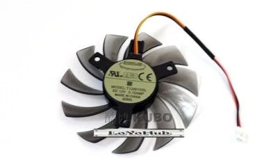 For MSI GT240 GT710 graphics card fan 8010 silent fan 2 pin T128010SL 0.15A - Image 1 of 2