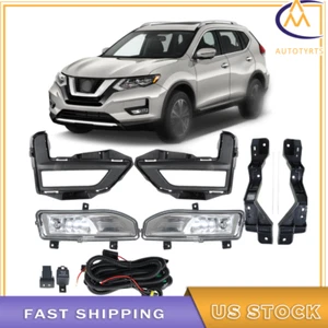 Par de luces antiniebla para Nissan Rogue 2017 2018 2019 2020 con interruptor + kits de bisel - Imagen 1 de 13