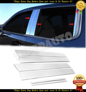 Fits 2019&Up Chevy Silverado GMC Sierra CREW+DBL Cab 6pcs Steel Door Pillar Post - Bild 1 von 2