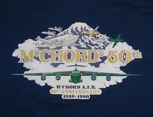 vintage single stitch USAF McChord Air Force Base 50th Anniversary t-shirt - Picture 1 of 5