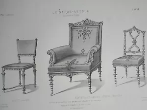 Louis XIII Chair Light Armchair Neo Greek Furniture DESTOUCHES 19th - Picture 1 of 2