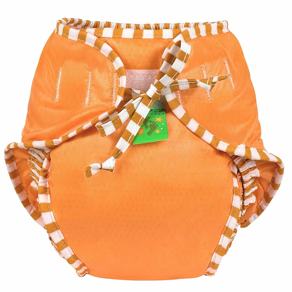 Pañal de natación unisex para bebé Kushies, pequeño, naranja liso Foto 1 de 1