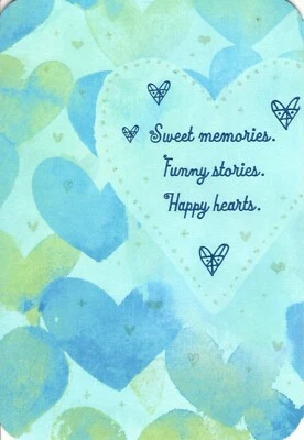 Tarjeta de felicitación Happy Anniversary Funny Stories Memories Happy Hearts Hallmark Foto 1 de 3