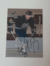 2002 ITG Be A Player Signature Series 2001-02 Sergei Gonchar #200 Auto
