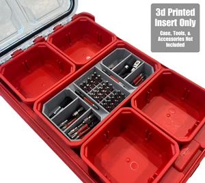 Inserto de soporte de broca de impacto para organizadores de bajo perfil Milwaukee PACKOUT (nido - 8) - Imagen 1 de 5