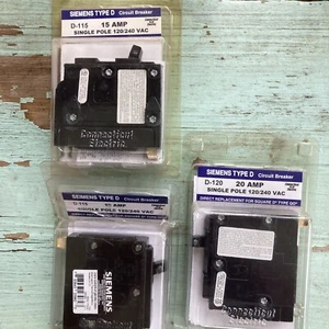 3 Stück Connecticut Electric 15A, 20A, Unterbrecher, New Old Stock, siehe Fotos - Bild 1 von 8