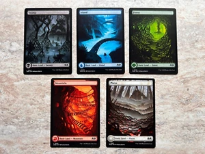 Wilds of Eldraine Full Art Land set (1 each of 5) MTG Magic Pack Fresh - Picture 1 of 6