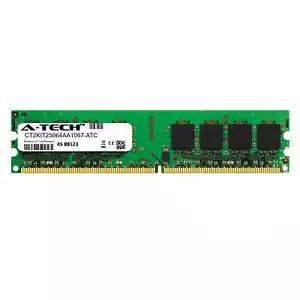 2GB DDR2 PC2-8500 1066MHz DIMM (Crucial CT2KIT25664AA1067 Equivalent) Memory RAM - Picture 1 of 2