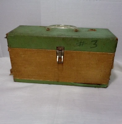 VTG Used Double Wide Record Carrier With 48 Records All 45 RPM Singles Are Used - Image 1 of 4