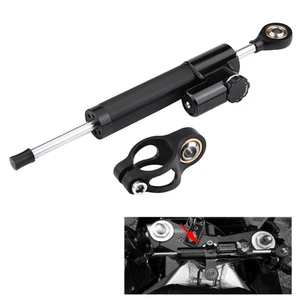 ⊹Aluminum Motorcycle Steering Damper Stabilizer Linear Reversed Safety Control - Bild 1 von 13