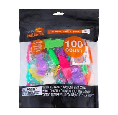 PACK FIESTA NOVEDAD HALLOWEEN FELIZ, 100 UNIDADES Foto 1 de 4