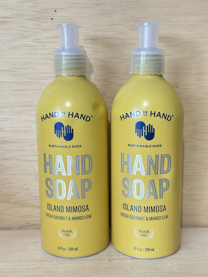 Hand In Hand Hand Soap Island Mimosa Fresh Coconut & Mango Leaf 10 Oz