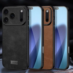 Hülle Für iPhone 17 16 15 14 13 12 Pro Max Handy PU Leder KameraSchutz Case Etui - Picture 1 of 39