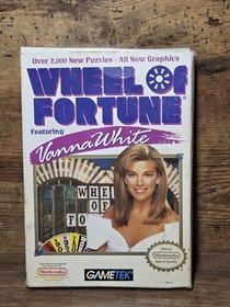Nintendo NES Wheel of Fortune: Vanna White Edition w/poster, manual