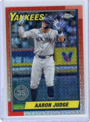 2025 Topps 1990 хромированная серебряная упаковка - #T90C-82 Aaron Judge - Изображение 1 из 2