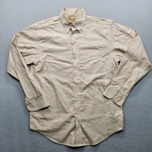 Camisa con botones Gold Label Roundtree & Yorke para hombre talla mediana beige - Imagen 1 de 10