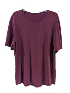 Camiseta Lululemon Para Hombre XL Cuello Redondo Roja Gimnasio Informal Elastizada Yoga Correr - Imagen 1 de 4