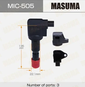 4xIgnition Coil Masuma MIC505 Honda Fit 1.5L L15A OEM 38920PWC003 Japanese Brand - Picture 1 of 4