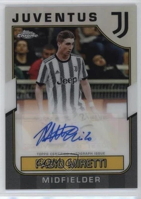 2022-23 Topps Chrome Juventus Team Set First Fabio Miretti #FT-FM Rookie Auto RC - Image 1 of 2
