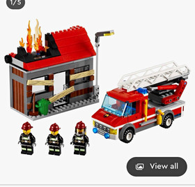 LEGO City Fire Emergency 60003 301pcs Complete Set w/ Firefighter Minifig Box