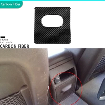 Cubierta de panel de almacenamiento trasero interior de fibra de carbono real para Chevrolet Malibu 2008-12 Foto 1 de 4