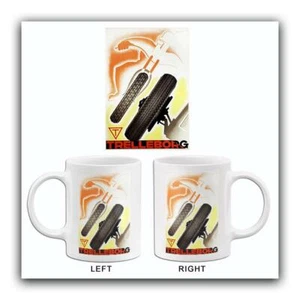 1933 Trelleborg Motorcycle & Auto Race Tires - Promotional Advertising Mug - Picture 1 of 3