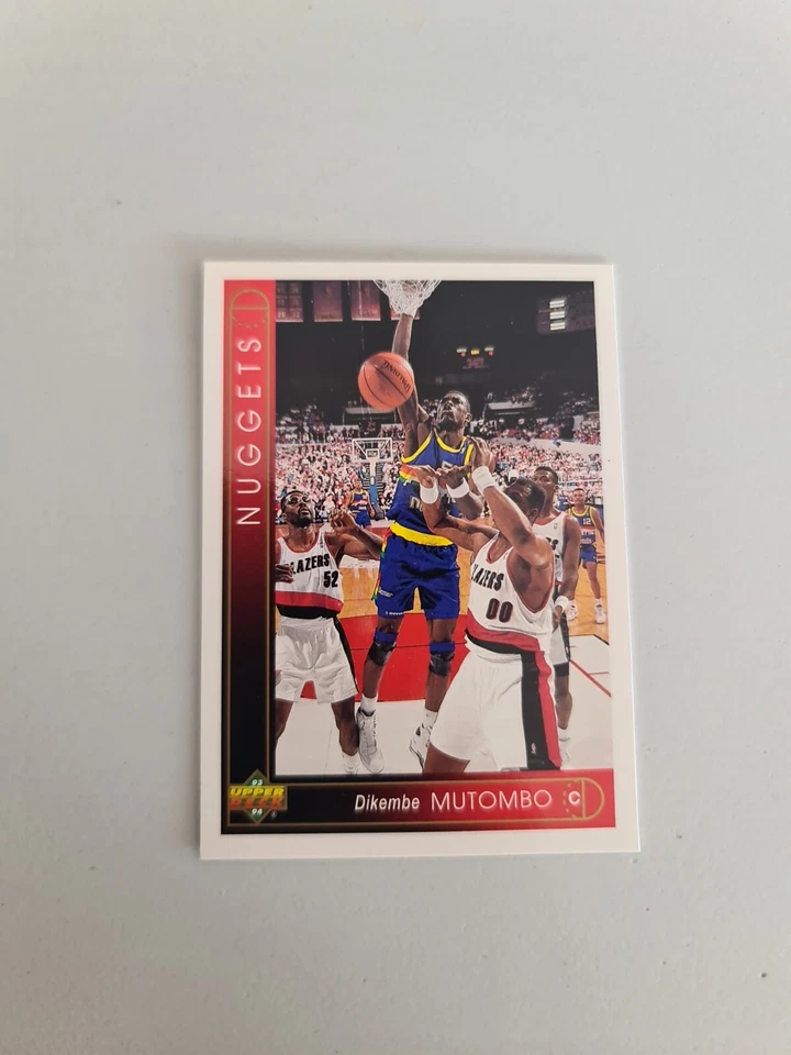 1993-94 Upper Deck NBA Dikembe Mutombo Denver Nuggets #55 NM - Image 1 of 1