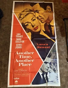 ANOTHER TIME ANOTHER PLACE '58 ORIG 3 SHT MOVIE POSTER LANA TURNER SEAN CONNERY  - Picture 1 of 1