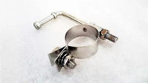 50MM 2" Round Exhaust Pipe Tube Hanger Stainless Bracket Mount - Picture 1 of 3