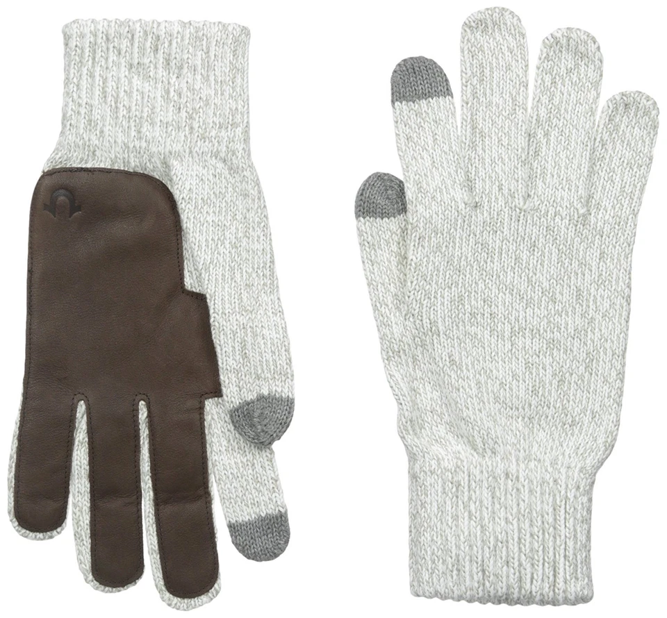 Guantes Touchtek tejidos en dos tonos True Religion para hombre blancos rojos verdes talla única nuevos con etiquetas Foto 1 de 1