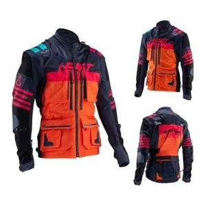 Leatt Moto 5.5 Jacket Motorcycle Offroad Enduro Adventure Quad ATV Orange Size M - Picture 1 of 3