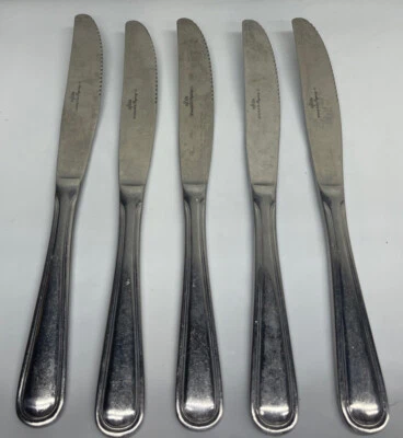 5 Update International Regency 62 Stainless Flatware Serrated Dinner Knife 8.75” - Image 1 of 4