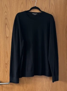 Michael Kors Extra fFne Merino Wool Jumper XL Black - Picture 1 of 5