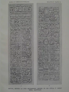 Quirigua Guatemala Glifo Maya Serie Inicial Estela F Mesoamericano 1915 - Imagen 1 de 2