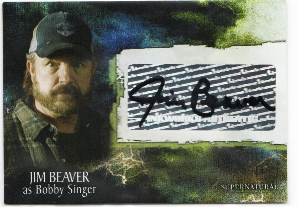Supernatural temporada 3 autógrafo A20 Jim Beaver como Bobby Singer - Imagem 1 de 1