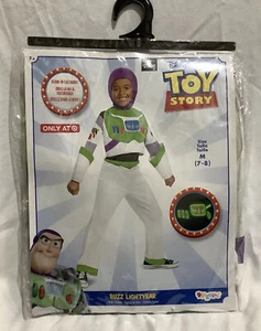 NEW Buzz Lightyear Glow in the Dark Toy Story 4 Halloween Costume Child M 7-8 - Picture 1 of 10
