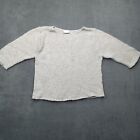 Habitat Clothes To Live In Sweater Womens Small Gray Chunky Cozy Vintage Usa