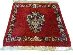 Feiner Handgeknüpfter Keshan Orientteppich – Zeitlose Persische Eleganz 59X59cm - Bild 1 von 13