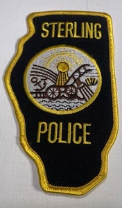 Sterling Illinois Police Shoulder Patch  OBSOLETE UNUSED - Picture 1 of 3