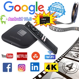 Google Certified Android 4K HD TV BOX Smart WLAN6 Dolby Digital Free 32G TF Card - Picture 1 of 16