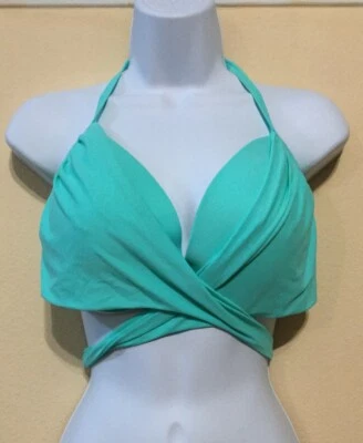 New Victorias Secret THE WRAP HALTER Swim Bikini Top 36DD Push Up Padding N5552 - Image 1 of 4