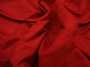 Suede Micro Upholstery 58" Wide Red Drapery Sofa Chair Fabric by yard - Picture 1 of 1