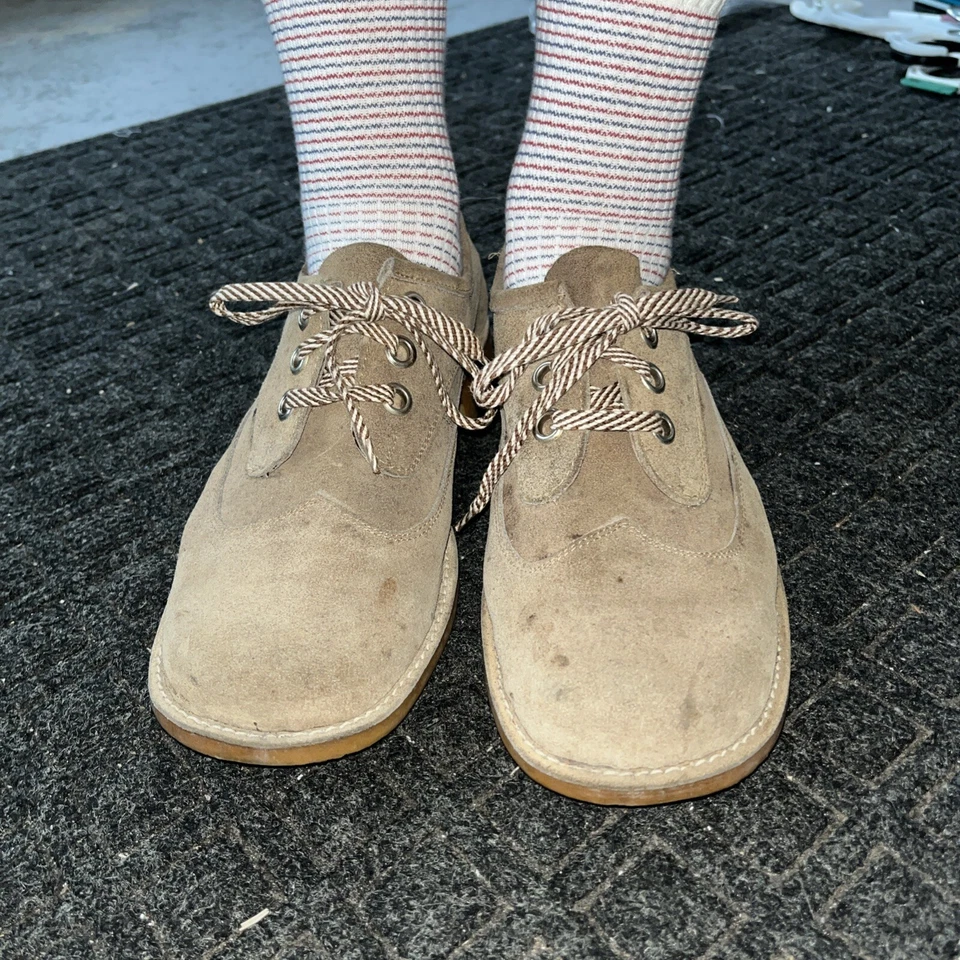 1970s Men’s Suede Shoes Size 9/41 - Image 1 of 4