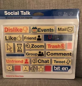 Nuevos imanes Social Talk Icon 18 piezas. - Imagen 1 de 2