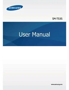 SAMSUNG GALAXY SM-T535 MANUAL DE INSTRUCCIONES IMPRESO MANUAL DE USUARIO 120 PÁGINAS - Imagen 1 de 1