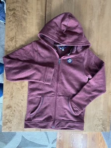 Ben Sherman The Original Maroon Red Hoodie Zip-Up Sweatshirt Youth M 10/12 EUC - Picture 1 of 10