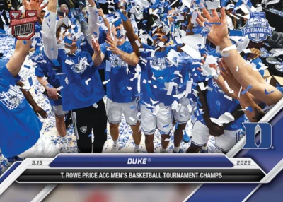 *SHIPS NOW* Duke ACC Champs - 2024-25 Bowman U NOW® Basketball - Card 87 #a - Image 1 of 2